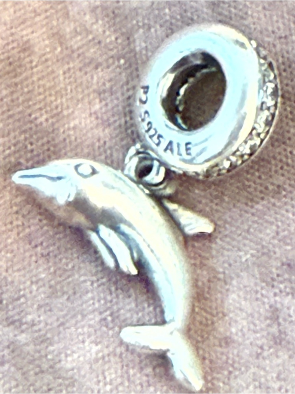 Authentic Pandora Dolphin  Charm Pendant - Silver